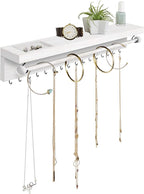 Rustic White Necklace Jewelry Organizer by SoCalButtercup