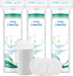 Premium Cotton Rounds for Face, 100% Pure & Natural Facial Cleansing Round Pads by CenYouful
