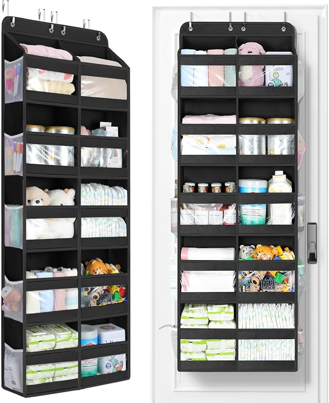 Yecaye 5-Tier Over The Door Organizer Dual-Column, 80lbs Load Over The Door by Yecaye