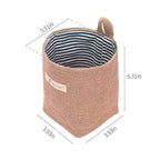 4 Pack Wall Hanging Storage Bags Hanging Storage Bags Cotton Linen Storage - Image 2