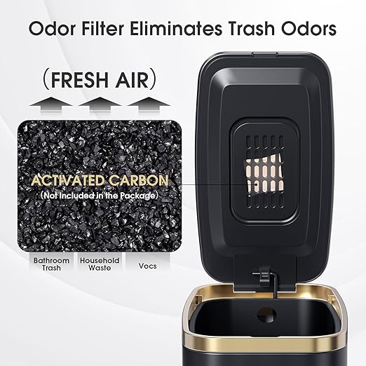 CEROELDA Small Bathroom Trash Can - Image 3