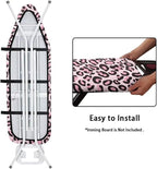 Pink Leopard Print Design Tabletop Ironing Board Cover and Pad Standard Ironing - Image 4