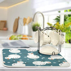 Super Absorbent Dish Drying Mat, Microfiber 23 Fast-Drying Dish Mat, Kitchen - Image 5