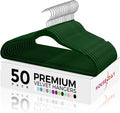 HOUSE DAY Premium Velvet Hangers 50 Pack, Non-Slip Flocked Felt Hangers by HOUSEDAY