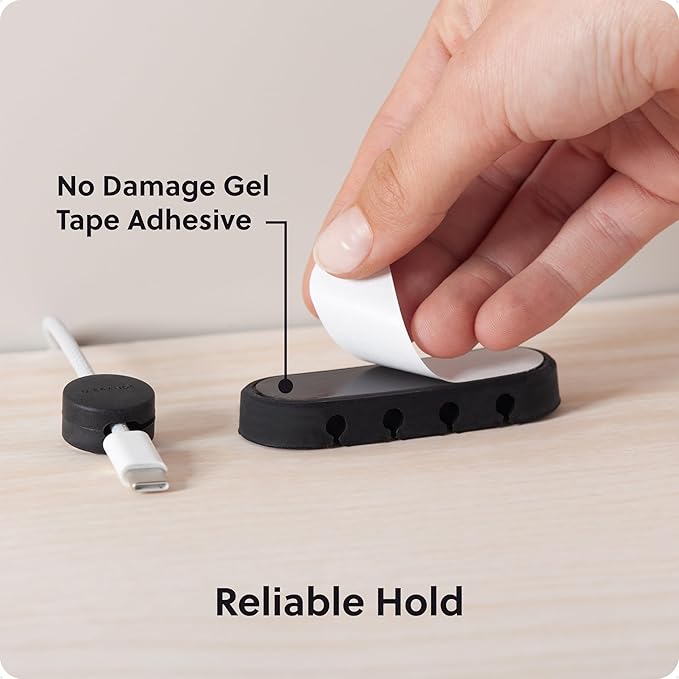 U Brands Adhesive Cord Organizers, Office Desk Accessories, Office Supplies - Image 3