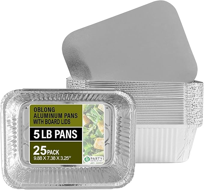 PARTY BARGAINS 5 Lb. Aluminum Foil Pans by PARTYBARGAINS