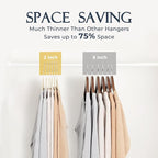 HOUSE DAY Black Velvet Hangers 40 Pack, Non Slip Clothes Felt Hanger Heavy Duty - Image 4