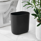 iDesign Small Slim Plastic Bathroom Trash Can, Garbage Can - Image 3