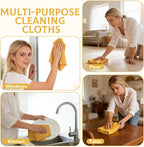 6 Pcs Extra Large Microfiber Cleaning Cloth Reusable Microfiber Towels Thick - Image 7