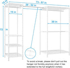 Ulif E10 Clothes Rack（With Stretchable Hanger Rod）Freestanding Clothing Racks - Image 2