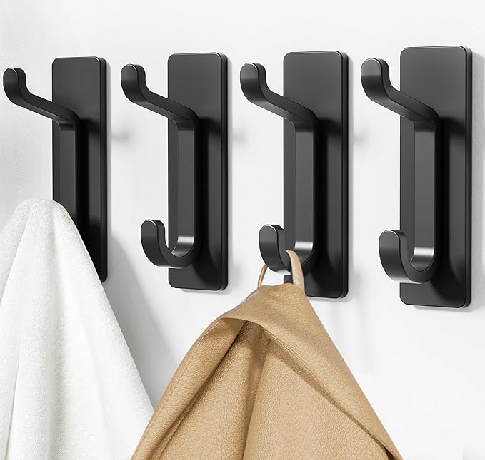 pickpiff Wall Hooks for Coat and Towel: 13LB Adhesive Door Hanger Stick on - Image 6