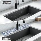 24" X 5.5" Kitchen Sink Splash Guard Faucet Mat Flora Super Absorbent Fast - Image 7