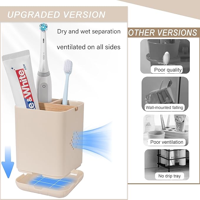 Toothbrush Holders for Bathrooms, Electric Toothbrush Holder Kids Toothbrush - Image 5