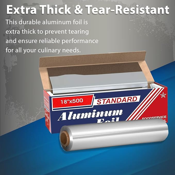 18" x 500" Standard Aluminum Foil Roll - Image 7