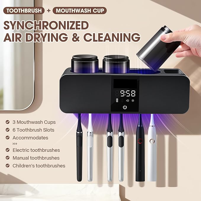 3 in 1 Toothbrush Cleaner Holders - Image 4