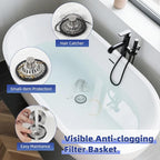 Metal 2 Pack Bathtub Drain Stopper - Image 2