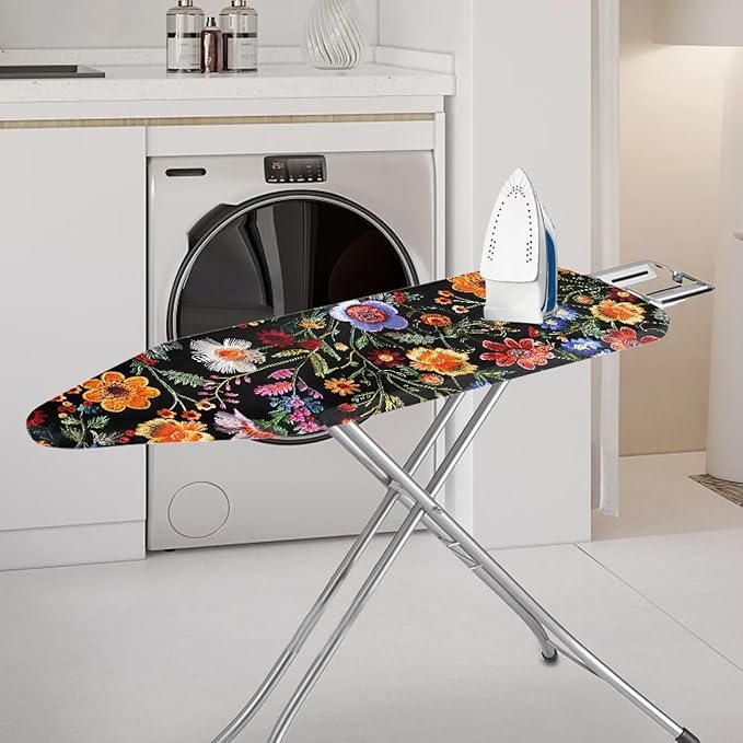 Colorful Flower Ironing Board Cover, Standard Size 15x54 Inch - Image 2