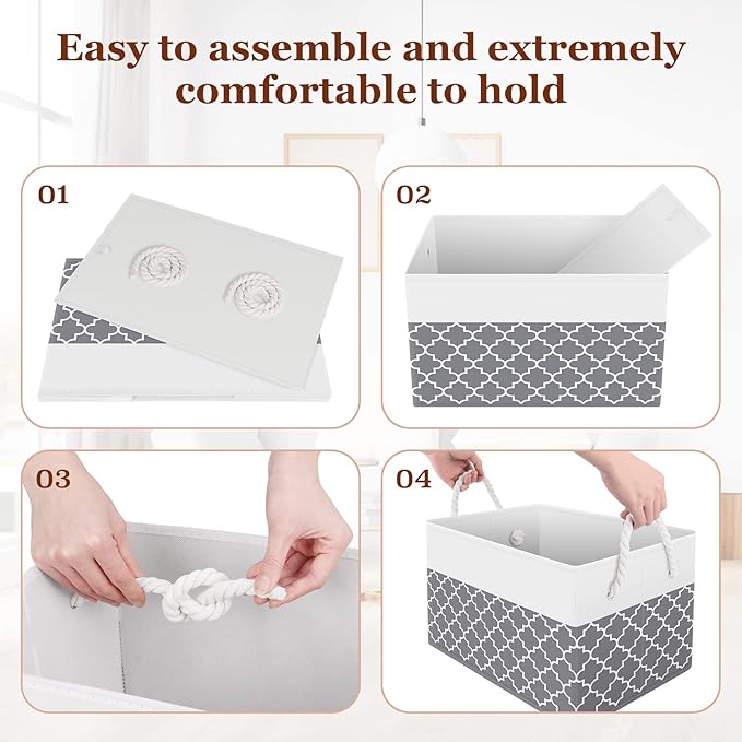 Fab totes Storage Bins, Foldable Storage Baskets - Image 5