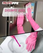 PACIFIC 2 Pairs Reusable Rubber Gloves - Image 6