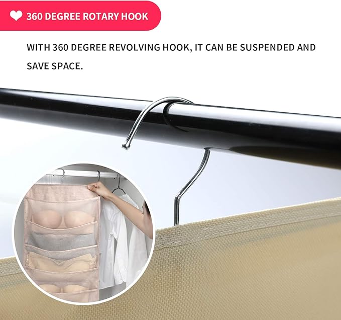 Bseash Enlarged Closet Hanging Bra Organizer - Image 6