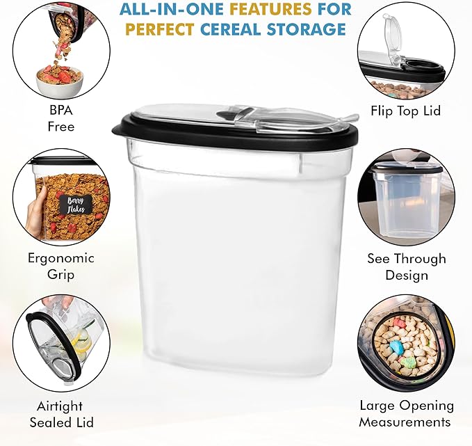 Shazo 3 PC Cereal Container Storage Set - Image 2