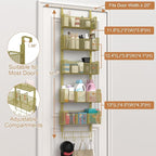 Over The Door Organizer, Metal Door Organizer Hanging - Image 3