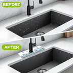 Kitchen Sink Splash Guard Faucet Mat Super Absorbent Fast Drying Mat Guard - Image 6
