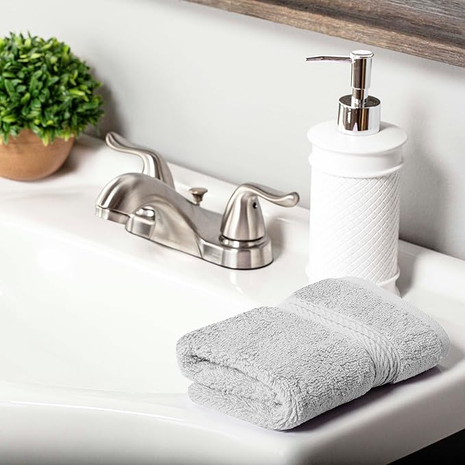 SUPERIOR Solid Egyptian Cotton Face Towel Set - Image 6
