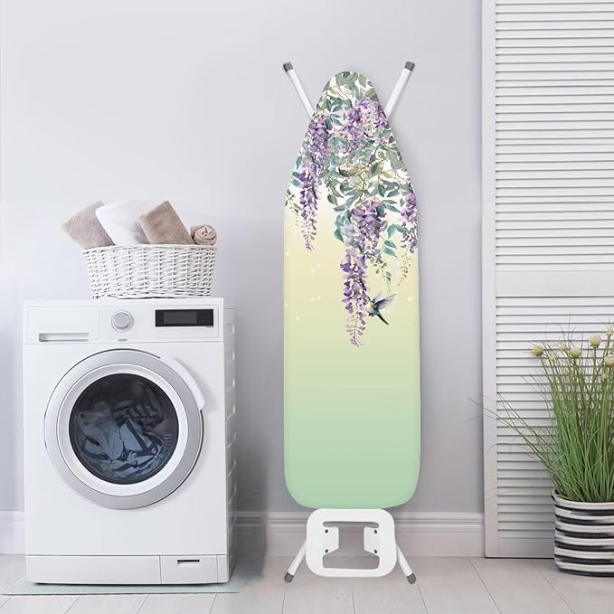 Hummingbird Lavender Ironing Board Cover Heat Reflective Anti-dust, Soft Fabric - Image 3