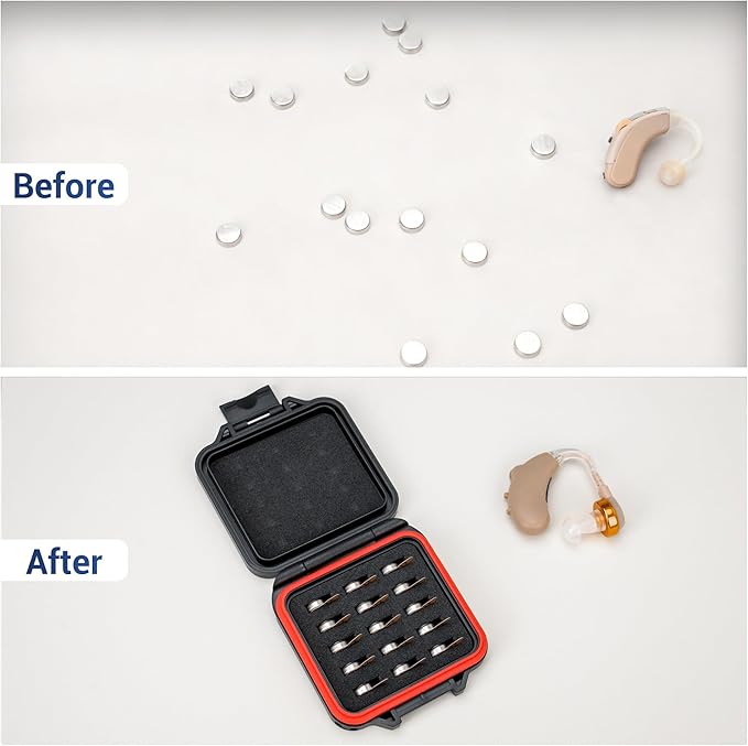 JJC Size 312 LIR1240 Battery Case Holder Storage, Water-Resistant Anti-Shock - Image 5
