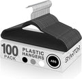 SMARTOR Heavy Duty Hangers 100 Pack, Premium Plastic Hangers by Smartor