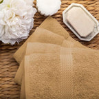 SUPERIOR Egyptian Cotton Pile Hand Towel Set of 4, Ultra Soft Luxury Towels - Image 8
