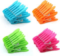 48 Packs Colorful Plastic Clothespins Hangers Clips Clothes Pins Heavy Duty by Peoin