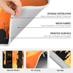 Halloween Witch Bat Castle Pumpkin Dish Drying Mat - Image 3