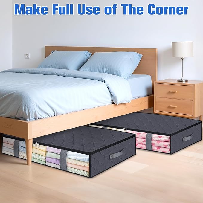 Under Bed Storage Containers, 6 Pack Blanket Storage Bags, Collapsible Storage - Image 7