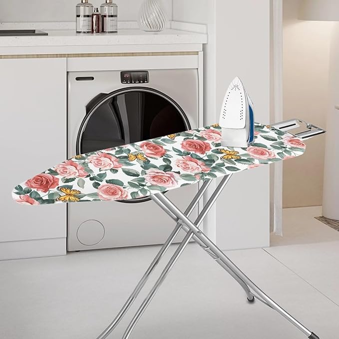 Rose Butterfly Ironing Board Cover and Pad Lightweight Soft Ironing Pad - Image 2
