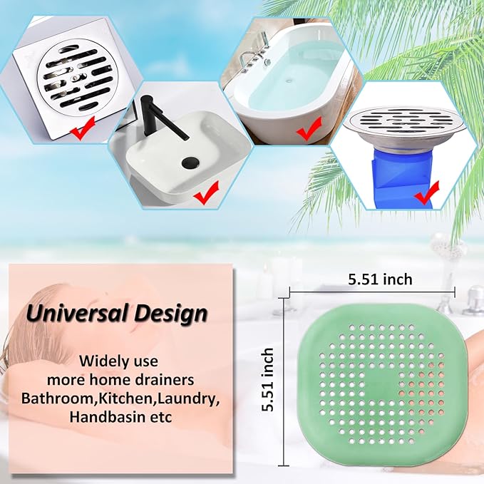 Hair Drain Catcher, Square Drain Cover - Image 6
