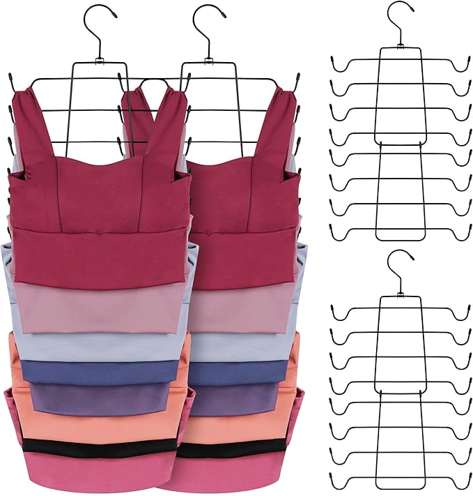 ZEDODIER 6 Pack Tank Top Hanger Space Saving, Bra Hangers by ZEDODIER
