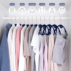 IEOKE Velvet Hangers 50 Pack: Felt Clothes Hangers Heavy Duty Shirt Sweater - Image 7