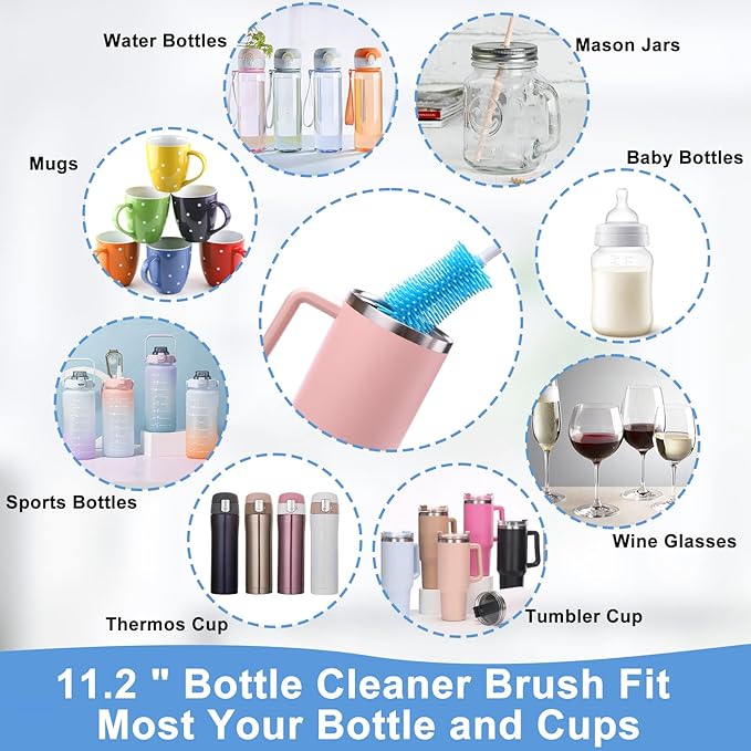 XANGNIER 5 Pcs Water Bottle Cleaner Brush Set - Image 7