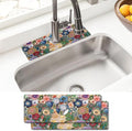 Sinkmat Absorbing Mat, 2 Pack Drying Mat Around Sink Splash Guard Behind Faucet by BathtubMat