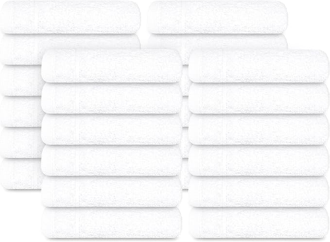 Tens Towels Pack of 24 Washcloths, 12 x 12 Inches, Lighter Weight, Quick to Dry - Image 8