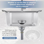 ZM Kitchen Sink Stainless Steel Deep Locking Basket Strainer - Image 3