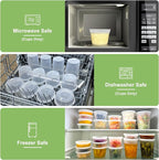 60 Sets Deli Containers with Lids 16 oz, Leak-Proof & BPA Free Airtight Takeout - Image 5