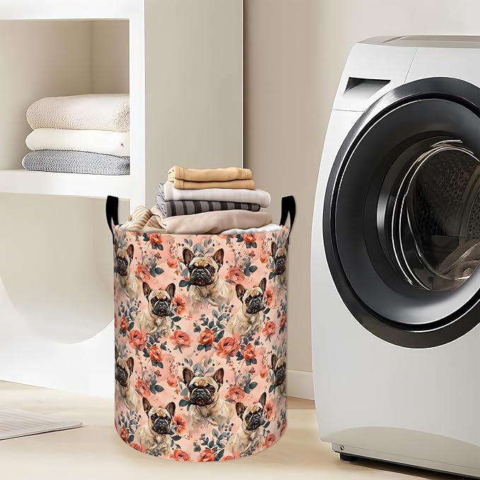 Cute Bulldog Laundry Basket - Image 2