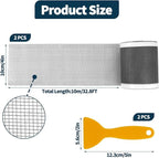 2 PCS 4 Inch x 33 FT Disposable Shower Drain Screen Self-Adhesive Stickers - Image 2