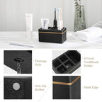 Shinowa Resin Toothbrush Holder, 5 Slots Hygienic Electric Toothbrush Holder - Image 3