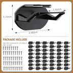 48 Pack Adhesive Hat Hooks for Wall, Super Strong Hat Rack for Baseball Caps - Image 4