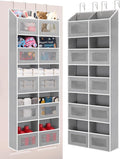 Over the Door Organizer Hanging- 10 Compartments, 80 lbs Load Behind Door by Wakaye