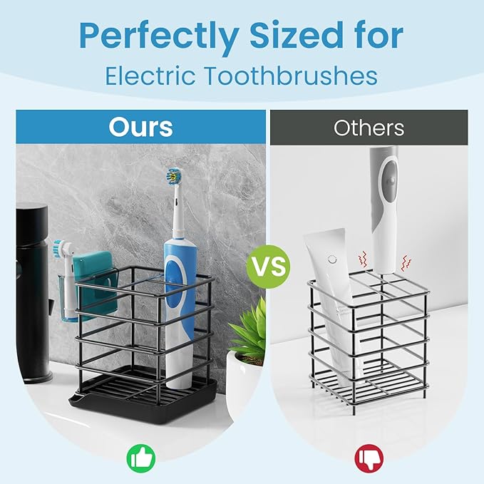 Toothbrush Holders for Bathrooms, Stainless Steel Toothbrush and Toothpaste - Image 5